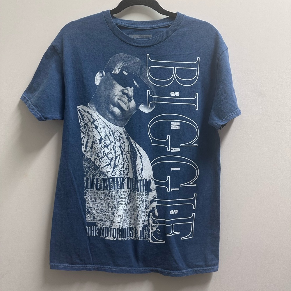 NWOT Biggie Smalls Graphic Tee in Blue